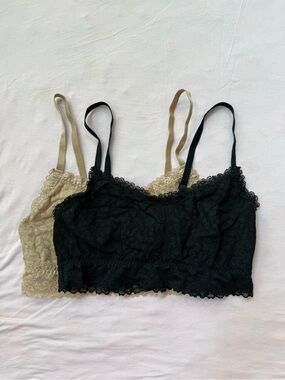 ThirdLove Lace Bralette Bundle - Black & Beige